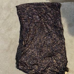 Black and Gold Patricia Nash Kimono Scarf NEW